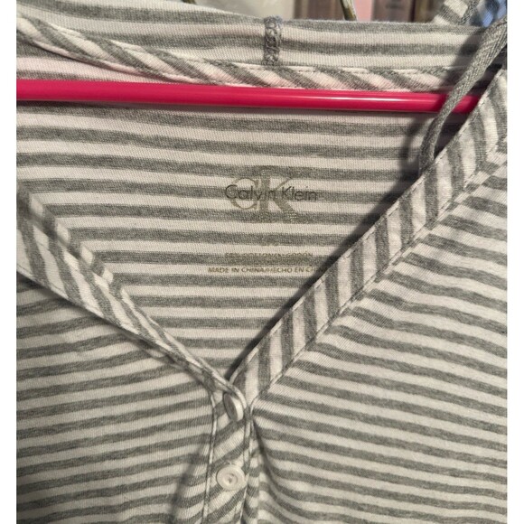 Calvin Klein hooded striped top - Picture 2 of 3